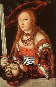 Lucas  Cranach Judith with the Head of Holofernes USA oil painting artist